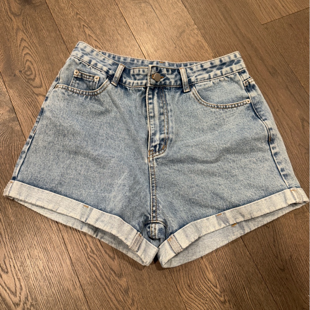 Shein Light Blue High-Waist Denim Shorts. Like New
